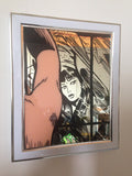 Kurt McRobert: 'Girl in the Mirror' Glass Gild