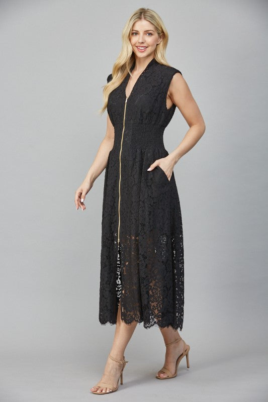 Lace Zipper Clousure Dress