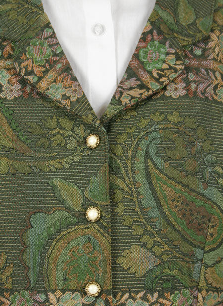 Cypress Vest - Olive Paisley