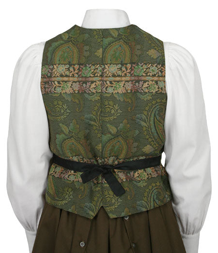 Cypress Vest - Olive Paisley