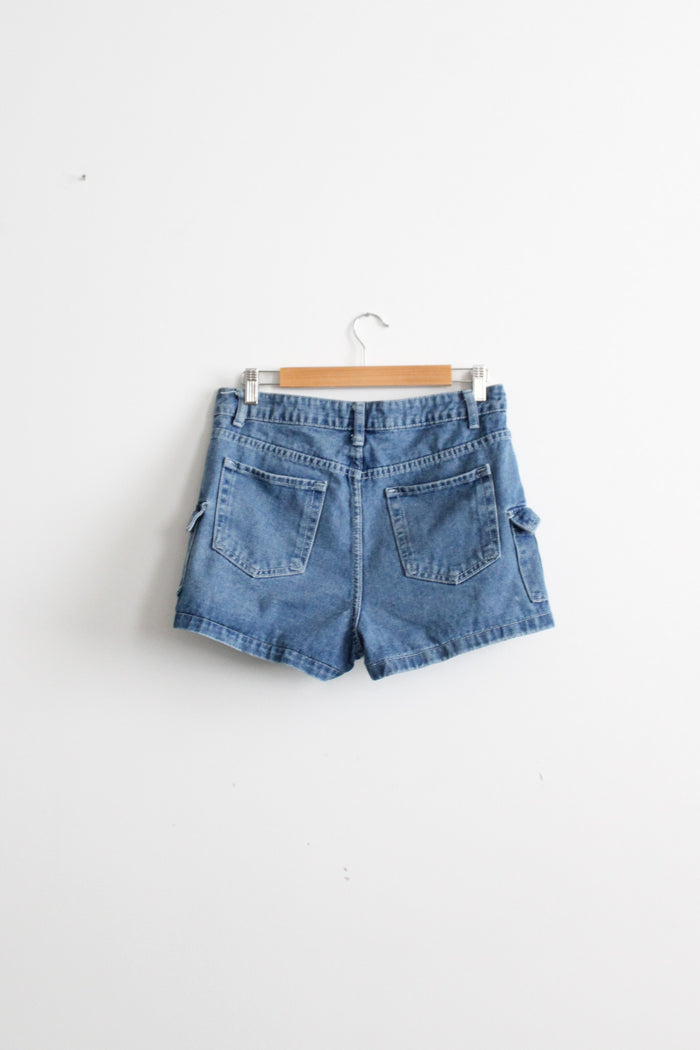 lakeside denim cargo shorts