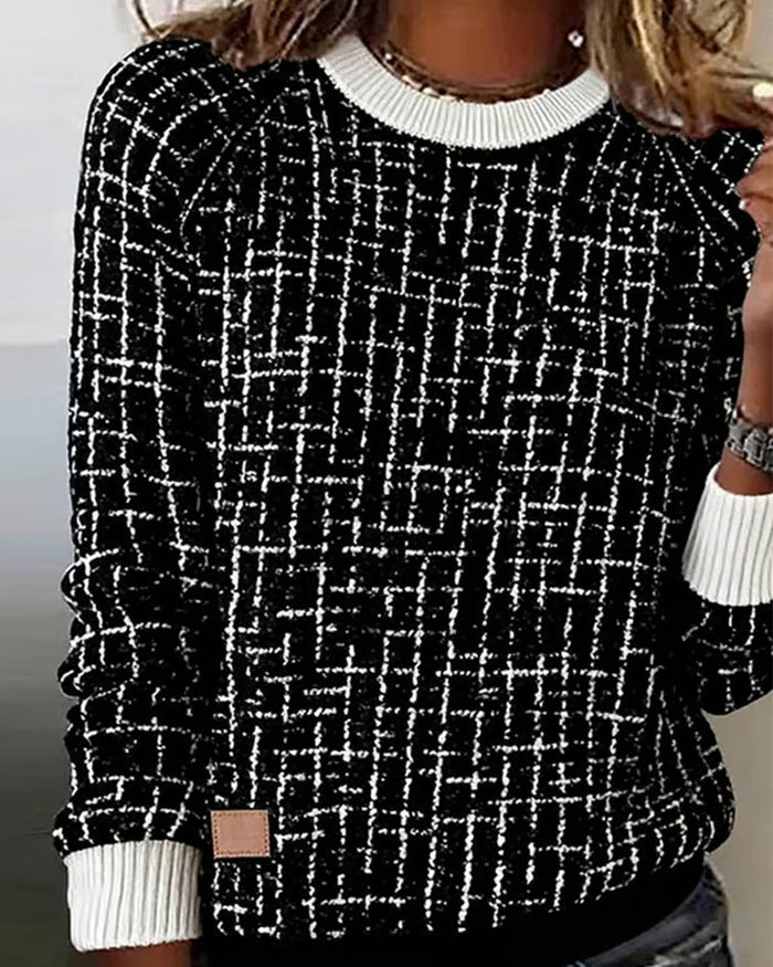Laluna® | Casual Checked Sweater