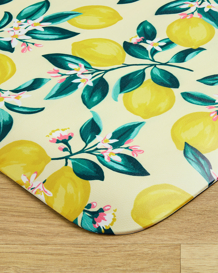 Lemon Blossom Kitchen Mat