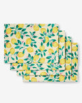 Lemon Blossom Reversible Placemat Set