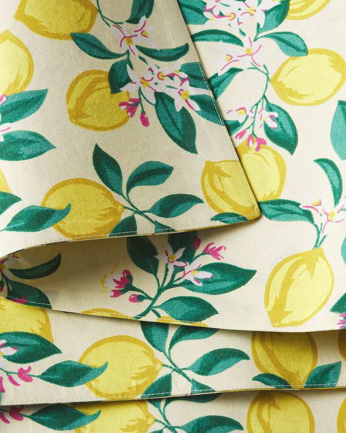 Lemon Blossom Reversible Table Runner
