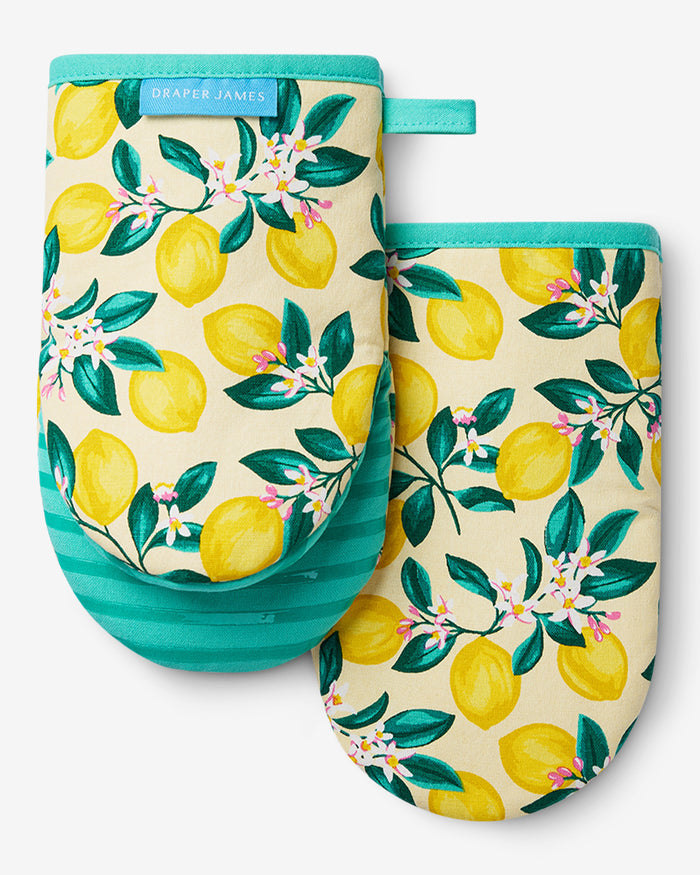 Lemon Blossom Silicone Mini Mitt Set