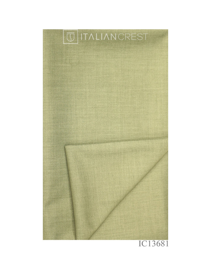 Light Green Wool Feel Peak Lapel Suit