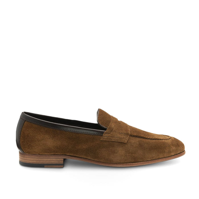 Loake - Darwin Loafers in Tan Suede - Nigel Clare