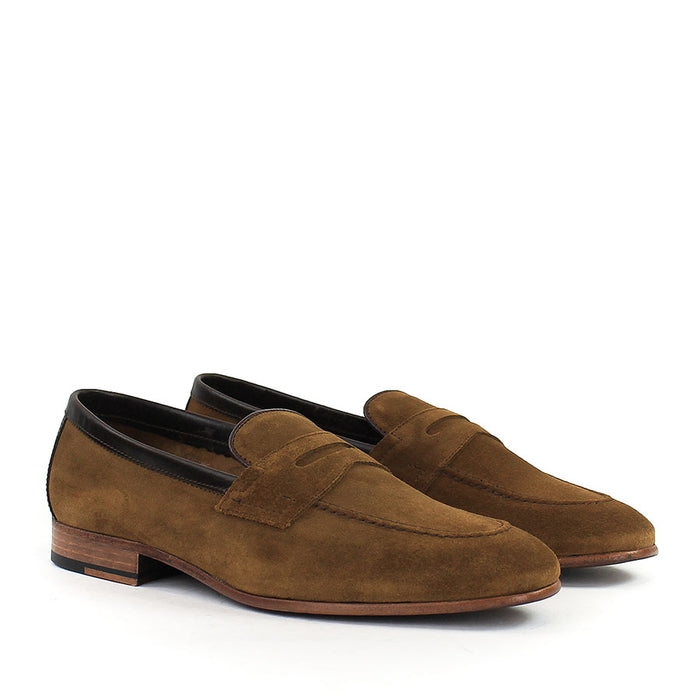 Loake - Darwin Loafers in Tan Suede - Nigel Clare