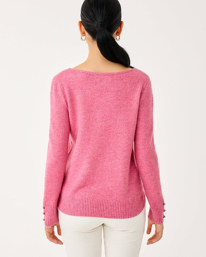 Lilly Pulitzer - Lola Sequin Sweater - Confetti Pink Metallic