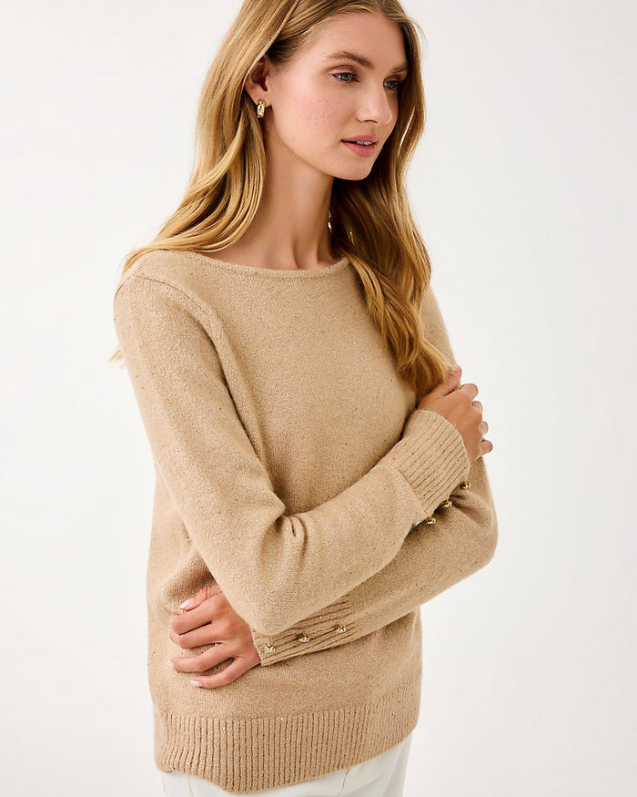 Lilly Pulitzer - Lola Sequin Sweater - Gold Metallic