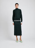 Luiza Sweater in Sunburst Rib - Bottle Green