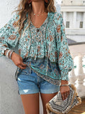 Luma | Floral Top  Green