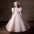 Luxury Off White Flower Girl Dress Party Birthday Prom Gown J294