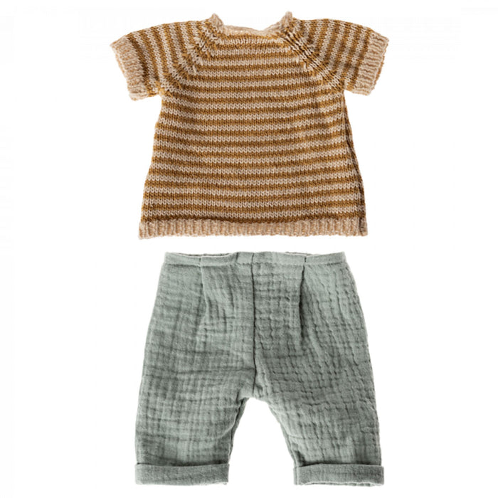 Maileg Knitted Shirt + Pants, Size 3