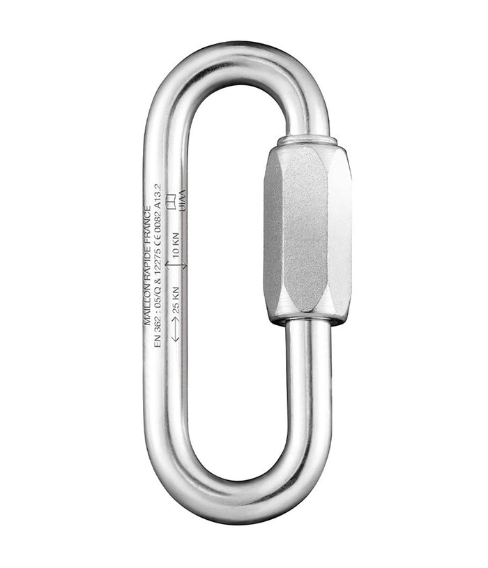 Maillon Rapide Quicklink, Long Oval GO, Plated Steel (10 Pack)