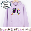 MARDI GRAS ANIMALS - CHOOSE YOUR ANIMAL – Hoodie