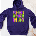 MARDI GRAS SUPPORT WOMEN IN AG – Hoodie