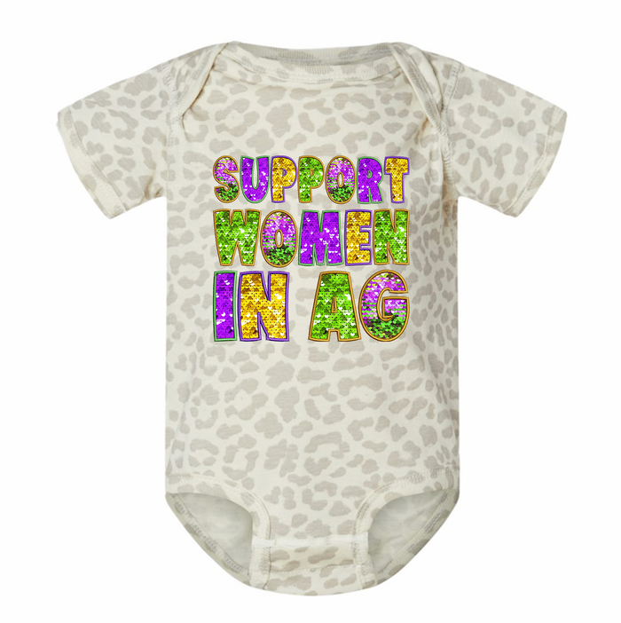 MARDI GRAS SUPPORT WOMEN IN AG– Infant/Toddler/Youth