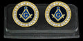 Mason Gold Stone Cuff Links