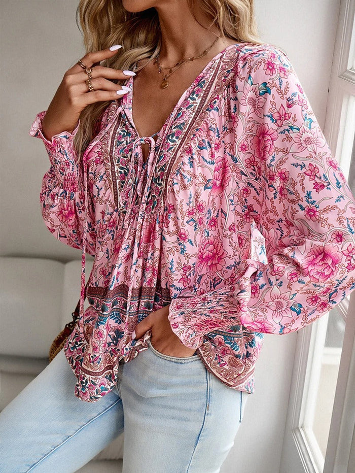 Mathilda | Floral Top  Pink
