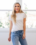 Melinda Short Sleeve Top - Ivory Be Cool