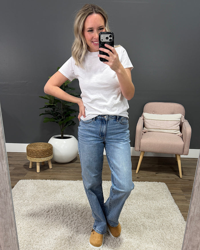 Melinda Short Sleeve Top - Ivory Be Cool