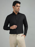 men-black-standard-fit-textured-club-wear-shirt-cls-0147-black