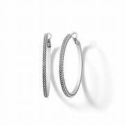 Meridian Thin Large Hoop Earrings