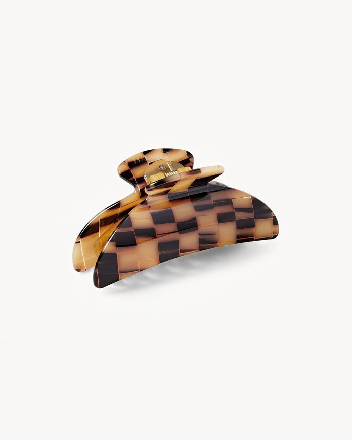 Midi Heirloom Claw - Blonde Checker