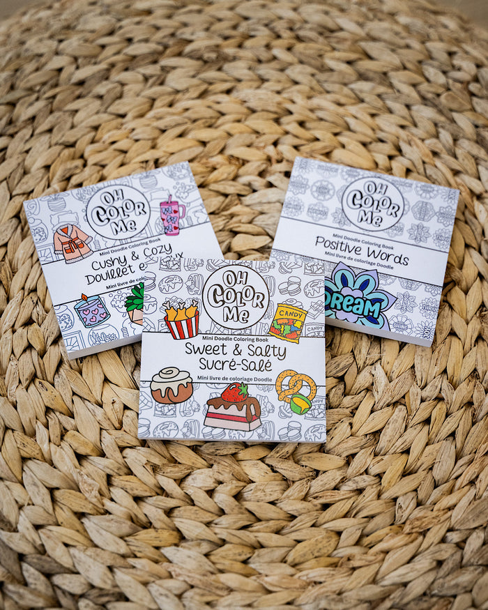 Mini Coloring Books - 3 Options Oh Color Me One Size Sweet & Salty