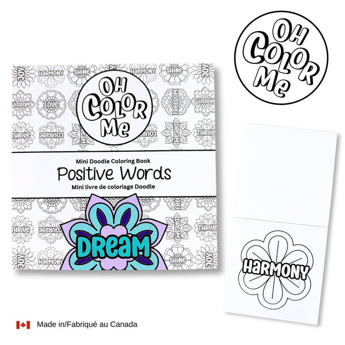 Mini Coloring Books - 3 Options Oh Color Me One Size Positive Words