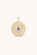 Mini En Route Charm - Tanzanite 14k Yellow Gold