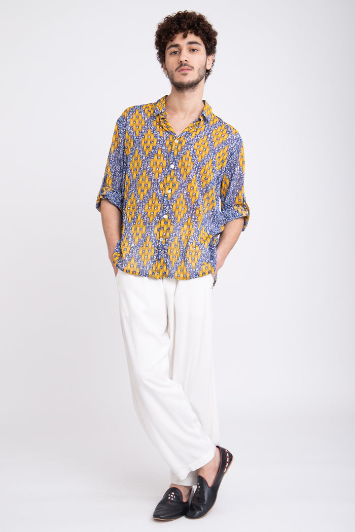 Mohamed Cotton Print Shirt