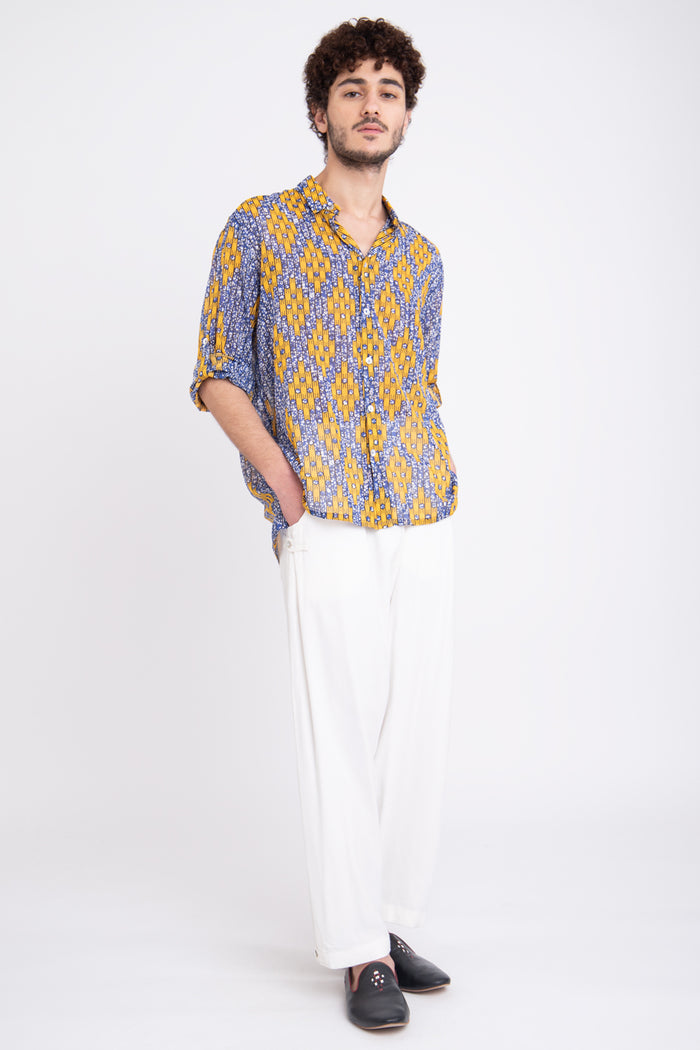Mohamed Cotton Print Shirt