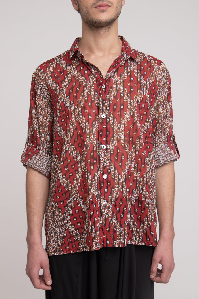Mohamed Cotton Print Shirt