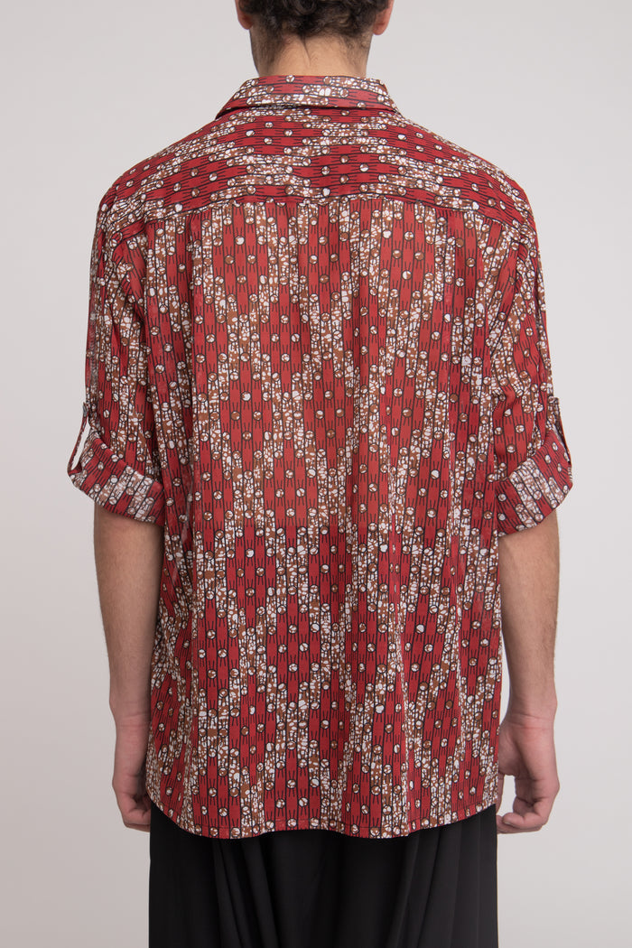 Mohamed Cotton Print Shirt