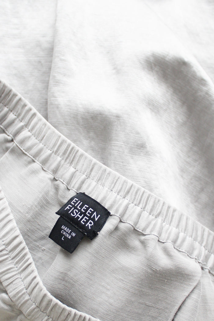 moonglow silk & linen maxi skirt