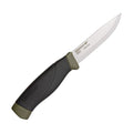 Morakniv Companion Heavy Duty OD Green fixed blade knife, durable bushcraft equipment, custom kit builds A Way Through the Wilderness