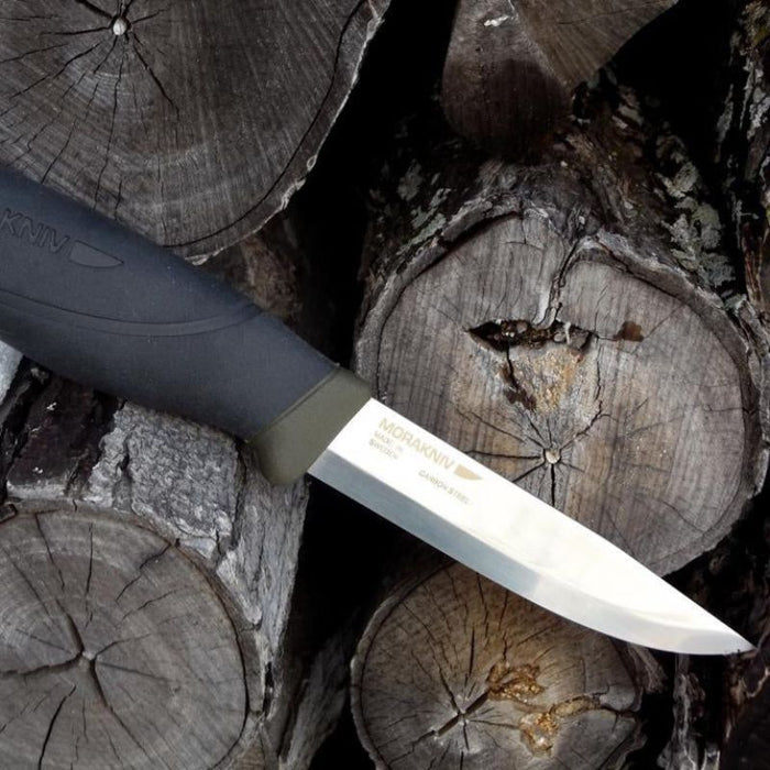 Morakniv Companion Heavy Duty OD Green knife with durable blade, custom kit builds, expert service, A Way Through the Wilderness