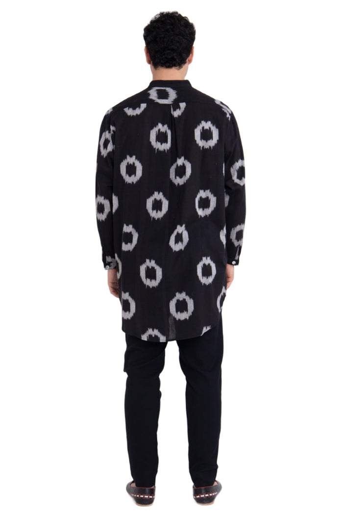 Mounir Ikat Black Circles Shirt