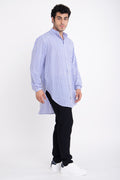 Mounir Striped Blue Shirt