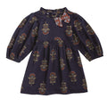 Mudpie- Navy Floral Ruffle Dress #15000361