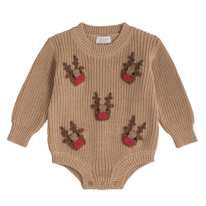 Mudpie- Scattered Reindeer Sweater Bubble #10710251