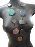 Multicoloured Wooden Necklace