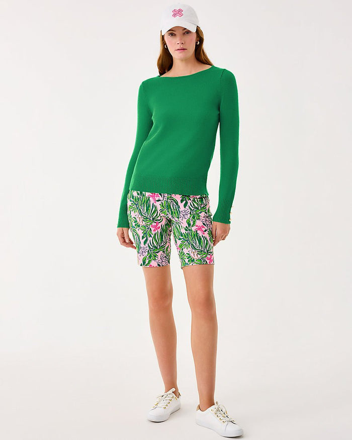 Natia Mid Rise Knit Short - Conch Shell Pink Roaring With Joy