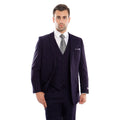 Navy 3-PC Slim Fit Stretch Suits For Men - Giorgio's Menswear