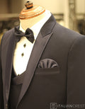 Navy Blue 3-Piece Tuxedo Suit