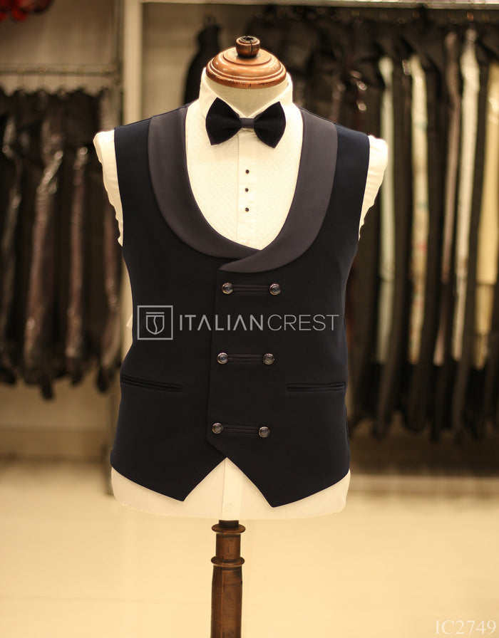 Navy Blue 5pc Wedding Suit