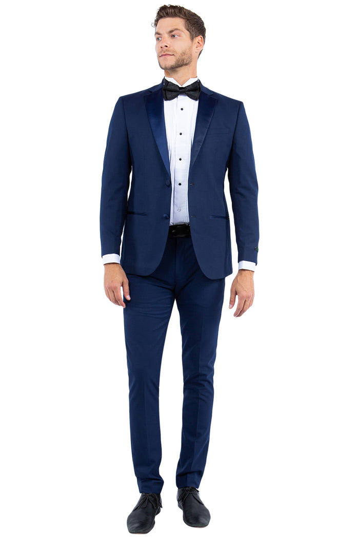 Navy Zegarie Notch Lapel Tuxedo Jacket For Men MJT364-02 - Giorgio's Menswear